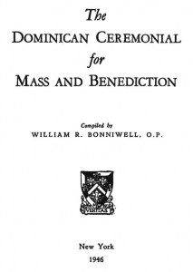 Strona tytułowa ceremoniału Bonniwella